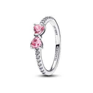 Sparkling Pink Bow Ring