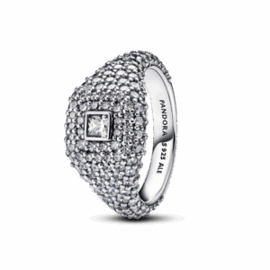 PavÃ© Square Cocktail Ring