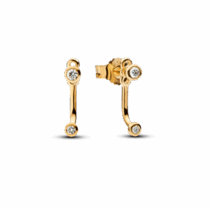Pandora Era Bezel Lab-Grown Diamond Ear Jacket Stud Earrings