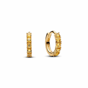 Yellow Huggie Earrings