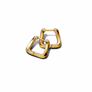 Twisted Triangle Small Hoop Earrings