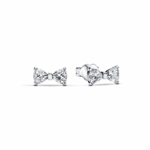 Sparkling Small Bow Stud Earrings