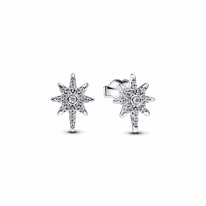Sparkling North Star Stud Earrings