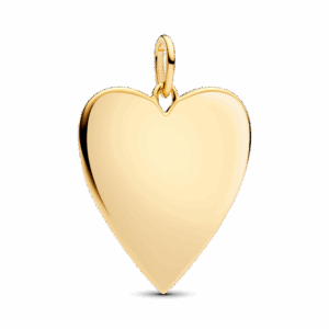 Engravable Heart Oversized Tag Pendant