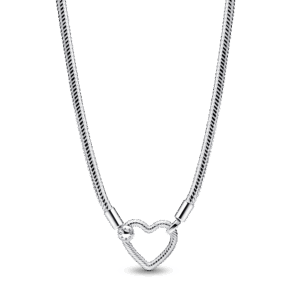 Heart Closure Snake Chain Necklace