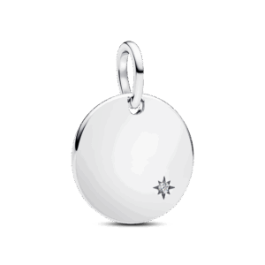 Engravable Lab-Grown Diamond Tag Pendant