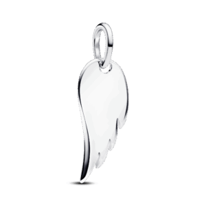 Engravable Angel Wing Tag Pendant
