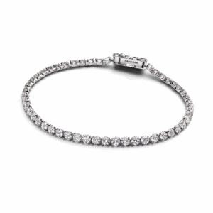 Pandora Era 14k White Gold Lab-grown Diamond Tennis Bracelet