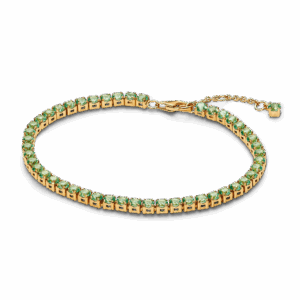 Sparkling Green Tennis Bracelet