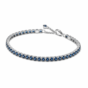 Sparkling Blue Tennis Bracelet