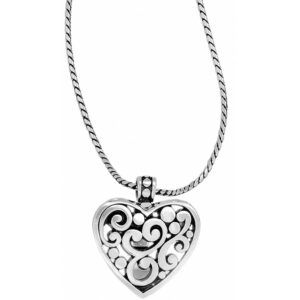 Brighton, Contempo Heart Badge Clip Necklace