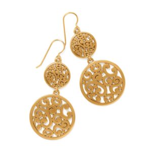 Brighton, Contempo Medallion Duo French Wire Earrings
