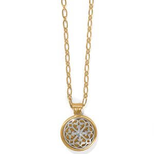 Brighton, Ferrara Two Tone Luce Large Pendant Necklace