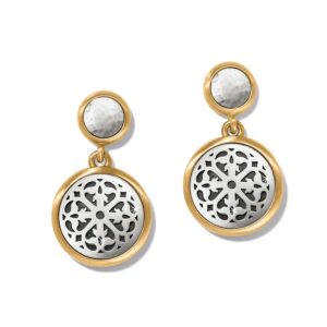 Brighton, Ferrara Two Tone Luce Post Drop Earrings