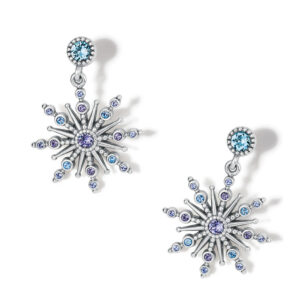 Brighton, Halo Starlit Post Drop Earrings