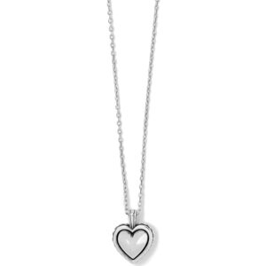 Brighton, Pretty Tough Bold Heart Petite Necklace