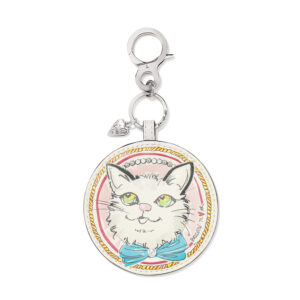 Brighton, Paris Blooms Sparkle Kitty Handbag Fob