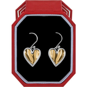 Brighton, Cascade Heart Reversible French Wire Earrings Gift Box