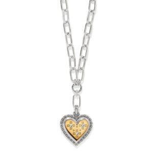 Brighton, Mosaic Heart Two Tone Necklace