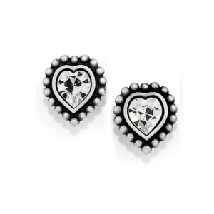 Brighton, Shimmer Heart Mini Post Earrings