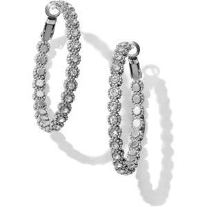 Brighton, Twinkle Splendor Medium Hoop Earrings