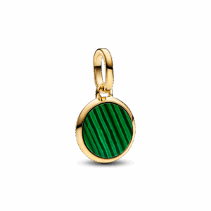 Pandora Green Engravable Mini Medallion Charm