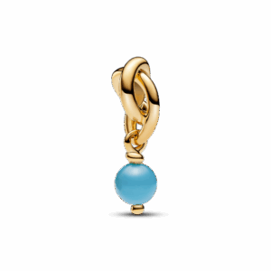 Pandora Turquoise Blue Eternity Circle Dangle Charm