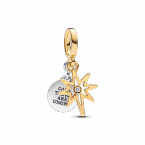 Pandora Engravable North Star Lab-grown Diamond Dangle Charm