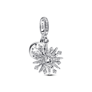 Pandora Sparkling Firework Double Dangle Charm