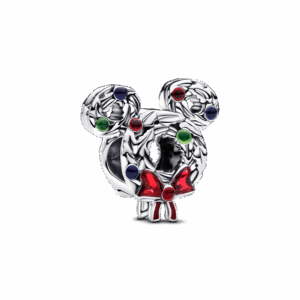 Pandora Disney Mickey Mouse Christmas Wreath Charm