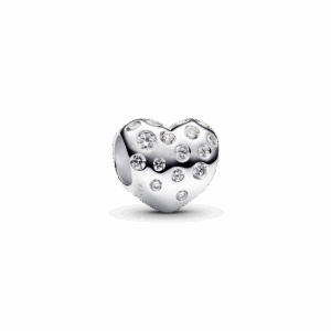 Pandora Pandora Sterling Silver Lab-grown Diamond Heart Charm