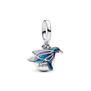 Pandora Hummingbird Double Dangle Charm