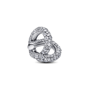 Pandora Pavé Infinity Knot Heart Charm