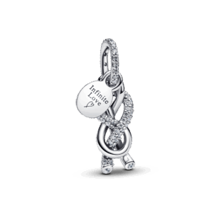 Pandora Pavé Infinity Knot Dangle Charm