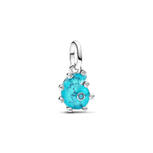 Pandora Blue Murano Glass Sea Snail Dangle Charm