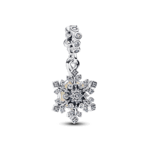 Pandora Opalescent Snowflake Double Dangle Charm