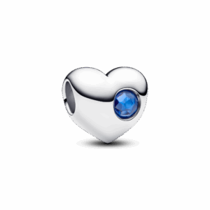 Pandora Engravable Blue Stone Heart Charm
