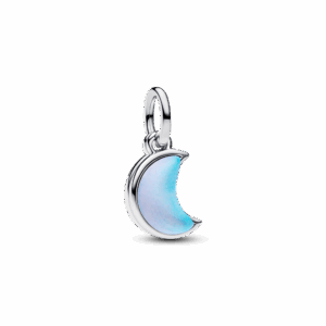 Pandora Crescent Moon Double Dangle Charm