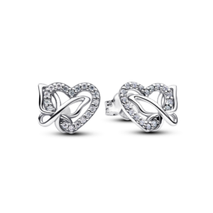 Pandora Entwined Heart & Butterfly Stud Earrings