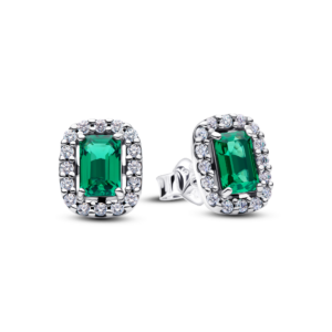Pandora Sparkling Rectangular Stud Earrings